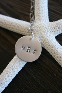 Image of Summer {the wedding monogram necklace}