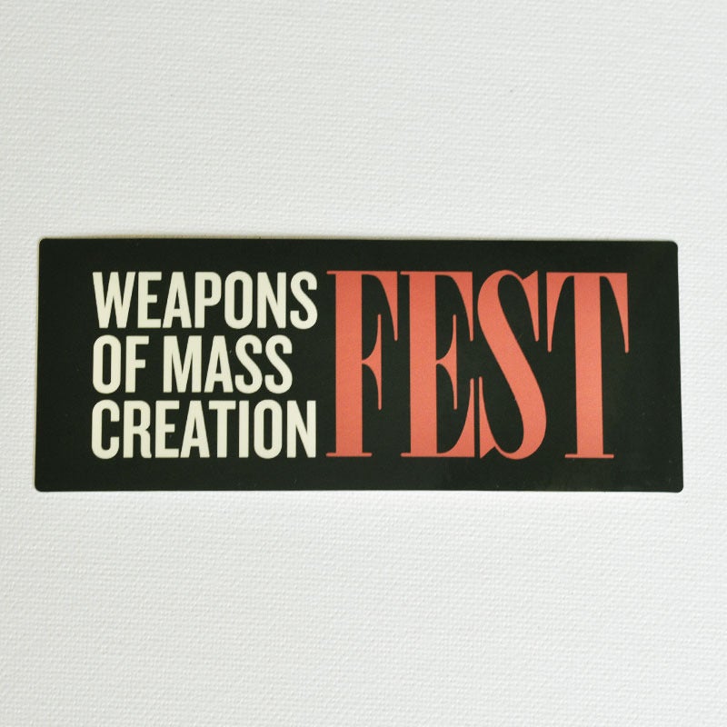 Weapons of Mass Creation Fest 2012 Rectangle Stickers