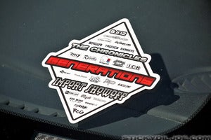 The Vintage 2012 sticker limited quantities!